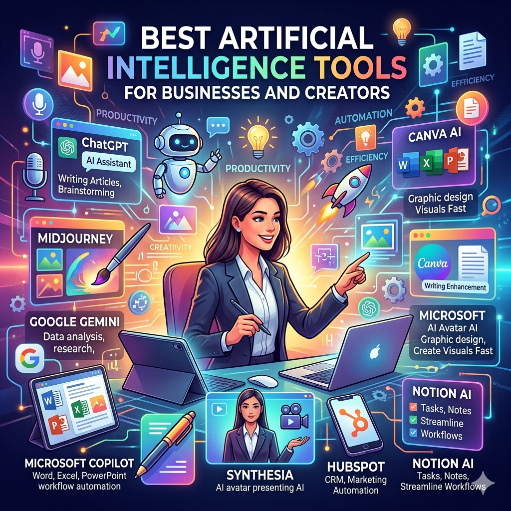 Best Artificial Intelligence Tools for Businesses and Creators