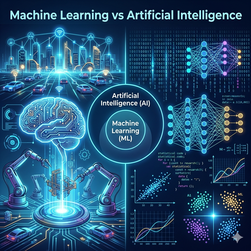 Machine Learning vs Artificial Intelligence: What’s the Difference?